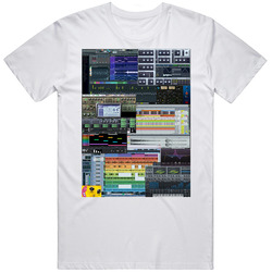 Massive Sylenth Cubase Fl Studio Ableton Waves Fabfilter Producer Tee Retro Graphic Unisex Cotton White Classic T Shirt