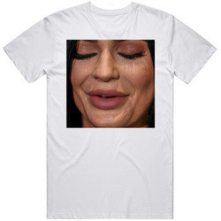 Kylie Jenner Face Close Up Retro Graphic Unisex Cotton White Classic T Shirt