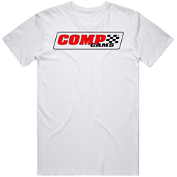 Comp Cams Automobile Car Truck Motorcycle Parts Cool Distressed Style Brand Logo Emblem Retro Graphic Unisex Cotton White Classic T Shirt