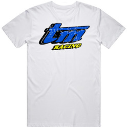 Tm Racing Auto Automobile Car Truck Motorcycle Parts Cool Distressed Style Brand Logo Emblem Retro Graphic Unisex Cotton White Classic T Shirt