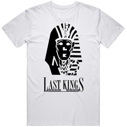 Kingg Putih Retro Graphic Unisex Cotton White Classic T Shirt