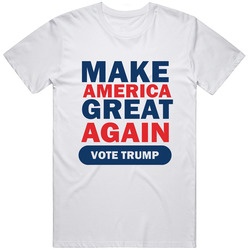 Make America Great Again Donald Trump Retro Graphic Unisex Cotton White Classic T Shirt