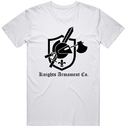 Knights Armament Retro Graphic Unisex Cotton White Classic T Shirt