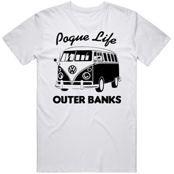 Pogue Life Outer Banks Vw Van Retro Graphic Unisex Cotton White Classic T Shirt