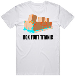Papa Jake Box Fort Titanic Popular Youtube Personality Fan Retro Graphic Unisex Cotton White Classic T Shirt
