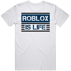 Roblox Is Life Cool Video Game Retro Graphic Unisex Cotton White Classic T Shirt