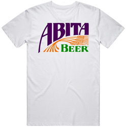 Abita Beer Logo Retro Graphic Unisex Cotton White Classic T Shirt