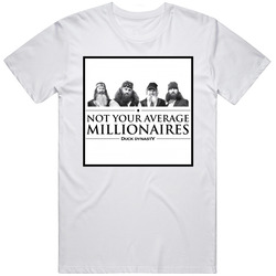 Duck Dynasty Not Your Average Millionaires Retro Graphic Unisex Cotton White Classic T Shirt