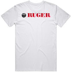 Ruger Firearms Classic Logo Retro Graphic Unisex Cotton White Classic T Shirt