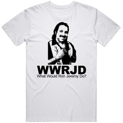 What Would Ron Jeremy Do Funny Retro Graphic Unisex Cotton White Classic T Shirt
