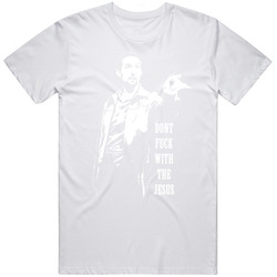 THE JESUS Big Lebowski (2).jpg Retro Graphic Unisex Cotton White Classic T Shirt