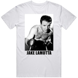 Jake Lamotta Boxing Retro Graphic Unisex Cotton White Classic T Shirt
