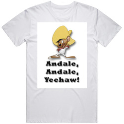 Speedy Gonzales Andale Yeehaw Retro Cartoon Retro Graphic Unisex Cotton White Classic T Shirt