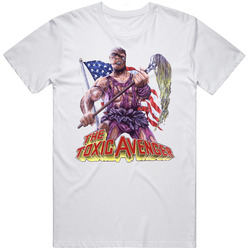 The Toxic Avenger Retro Graphic Unisex Cotton White Classic T Shirt