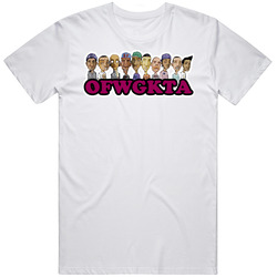 Ofwgkta Wolf Gang Rappers Retro Graphic Unisex Cotton White Classic T Shirt