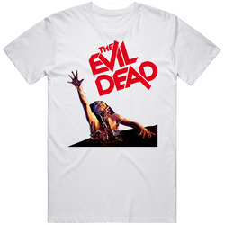 The Evil Dead Horror Movie Cult Classic Retro Retro Graphic Unisex Cotton White Classic T Shirt