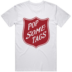 Macklemore Ryan Lewis Pop Some Tags Hip Hop Rap Retro Graphic Unisex Cotton White Classic T Shirt
