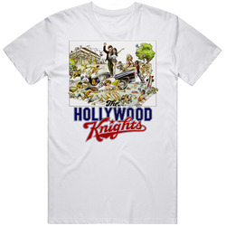 The Hollywood Knights Movie Retro Graphic Unisex Cotton White Classic T Shirt