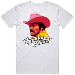 Smokey And The Bandit Movie Retro Graphic Unisex Cotton White Classic T Shirt