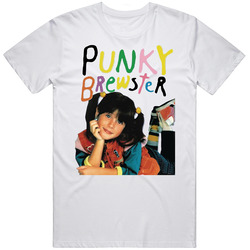 Punky Brewster 80s Tv Show Star Retro Graphic Unisex Cotton White Classic T Shirt