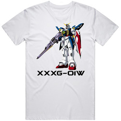 Wing Gundam Model Xxxg 01w Anime Brand New Classic White Retro Graphic Unisex Cotton White Classic T Shirt