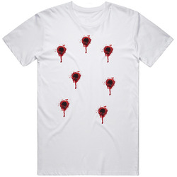 Jacob Blake Bullet Holes 7 Shots Strike Protest Retro Graphic Unisex Cotton White Classic T Shirt