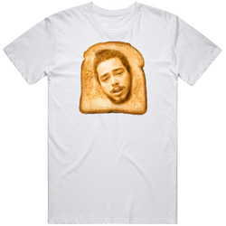 Toast Malone Post Parody Funny Meme Retro Graphic Unisex Cotton White Classic T Shirt