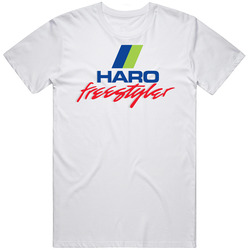 Freestyle, BMX, T-shirt, HARO, GT, Hutch, freestyler, Retro, 80's, 1980's, Bike Retro Graphic Unisex Cotton White Classic T Shirt