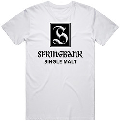 Springbank Single Malt Scottish Malt Whisky Alcohol Lovers Retro Graphic Unisex Cotton White Classic T Shirt