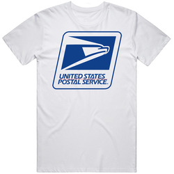 Usps 2 Putih Retro Graphic Unisex Cotton White Classic T Shirt