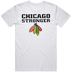Chicago Stronger Political Sport Retro Graphic Unisex Cotton White Classic T Shirt