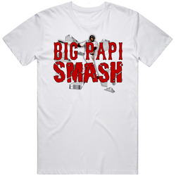 Big Papi Smash Retro Graphic Unisex Cotton White Classic T Shirt