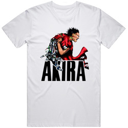 New Akira 1988 Japanese Animated Science Fiction Tokyo White Retro Graphic Unisex Cotton White Classic T Shirt