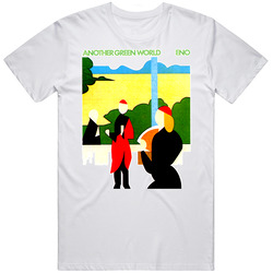 Another Green World Brian Eno Album 1975 Retro Graphic Unisex Cotton White Classic T Shirt
