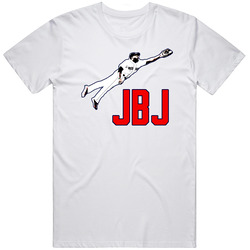 Jackie Bradley Jr. Boston Baseball Fan Retro Graphic Unisex Cotton White Classic T Shirt