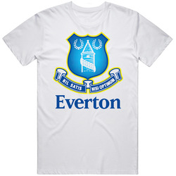 Everton Footbal Club Retro Graphic Unisex Cotton White Classic T Shirt