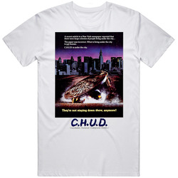 C H U D Chud Cult Horror Movie Retro Graphic Unisex Cotton White Classic T Shirt