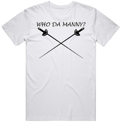 Who Da Manny Modern Family Tv Retro Graphic Unisex Cotton White Classic T Shirt