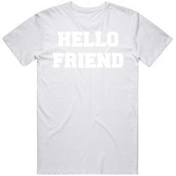 Bill Cosby Comedian Hello Friend Retro Graphic Unisex Cotton White Classic T Shirt