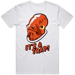 It's A Trap Funny Star Wars Parody Retro Graphic Unisex Cotton White Classic T Shirt