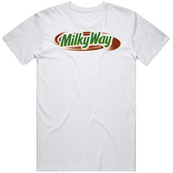 Milky Way Chocholate Candy Bar Retro Graphic Unisex Cotton White Classic T Shirt