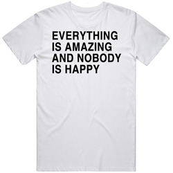 Louis Ck Comic Funny Retro Graphic Unisex Cotton White Classic T Shirt