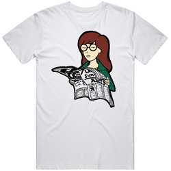 Daria Mtv Cartoon Retro Graphic Unisex Cotton White Classic T Shirt