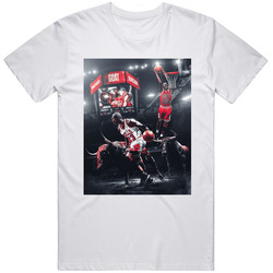 Jordan Inspired Tee Retro Graphic Unisex Cotton White Classic T Shirt