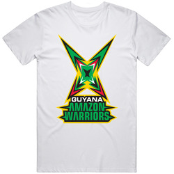 Guyana Amazon Warriors Cpl Team Logo Cool Fan Retro Graphic Unisex Cotton White Classic T Shirt