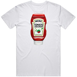 Heinz Edchup Ed Ketchup Retro Graphic Unisex Cotton White Classic T Shirt