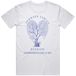 Johnson Family Retro Graphic Unisex Cotton White Classic T Shirt