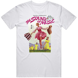 The Sound Of Music, T-shirt, Julie Andrews, Musical, Retro Retro Graphic Unisex Cotton White Classic T Shirt