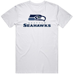 Seattle Seahawks Retro Graphic Unisex Cotton White Classic T Shirt