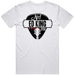 Number One Ed King Legendary Guitarist Bass Guitar Player Fan Retro Graphic Unisex Cotton White Classic T Shirt